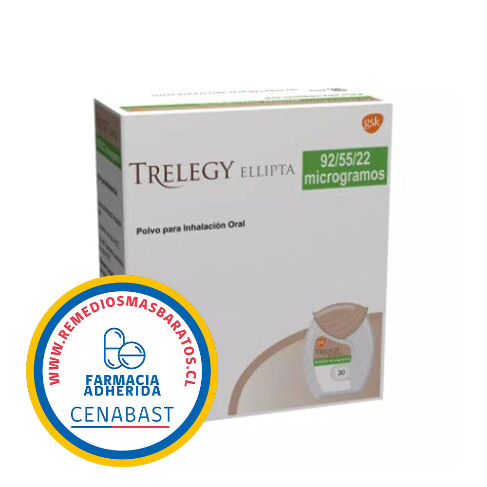 TRELEGY ELLIPTA 92/55/22 INH 30DOCAJ1FRA CENABAST