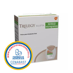 Trelegy · 1 inhalador / 30 dosis aprox. · con receta médica