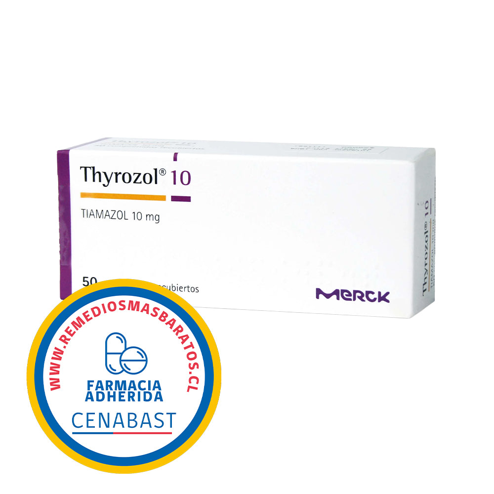THYROZOL 10MG X 50 COMPRIMIDOS CENABAST