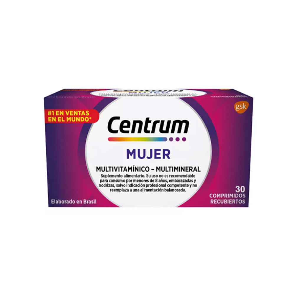 CENTRUM MUJER X 30 COMP. REC.