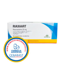 RIAXAART 20 MG CAJ 60 CM REC CENABAST