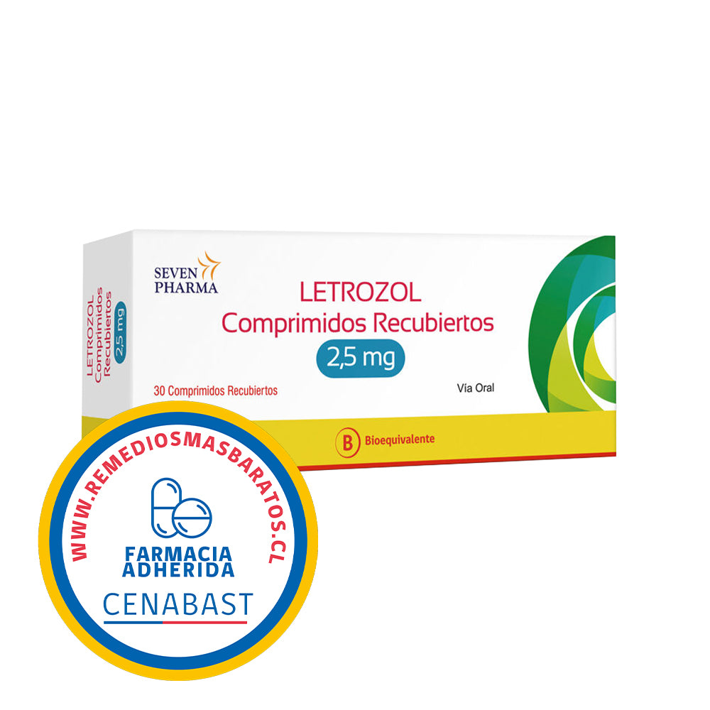 LETROZOL 2.5 MG X 30 COMP SEVEN PH CENABAST