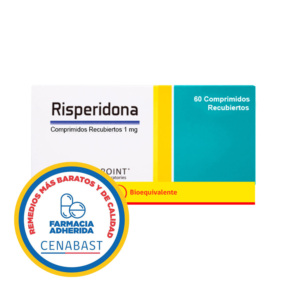RISPERIDONA 1 MG X 30 COM CENABAST