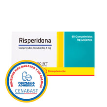 RISPERIDONA 1 MG X 30 COM CENABAST