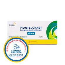 MONTELUKAST 4 MG CAJ 30 CM  SEVEN PH CENABAST