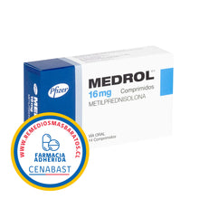 MEDROL 16 MG CAJ 14 CM CENABAST
