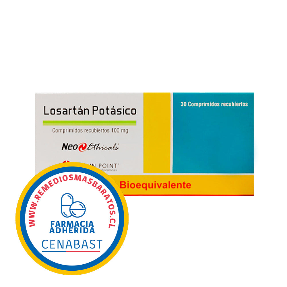LOSARTAN 100 MG X 30 COM NEOETHICALS CENABAST