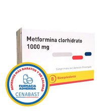 METFORMINA 1000 MG X 60 CAPSULAS LIBERACION PROLONGADA CENABAST