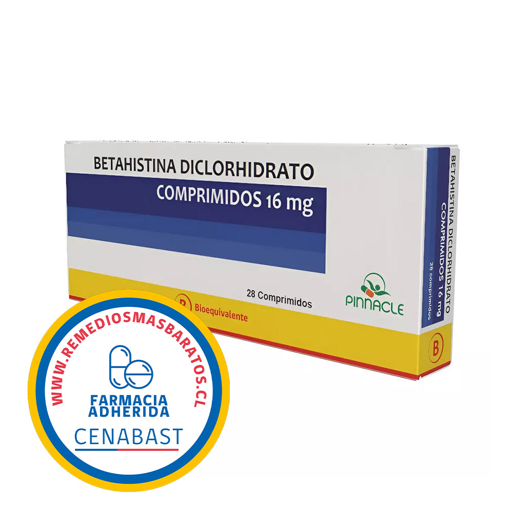 BETAHISTINA 16 MG 28 COM CENABAST
