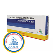BETAHISTINA 16 MG 28 COM CENABAST