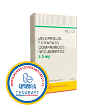 BISOPROLOL 2,5 MG X 56 COMPRIMIDOS CENABAST