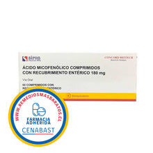 AC. MICOFENOLICO 180 MG X 60 CM REC CENABAST