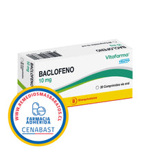 BACLOFENO 10MG X 20 COMPRIMIDOS CENABAST