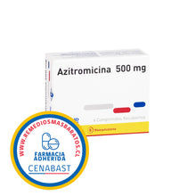 AZITROMICINA 500MG X 6 COMPRIMIDOS CENABAST