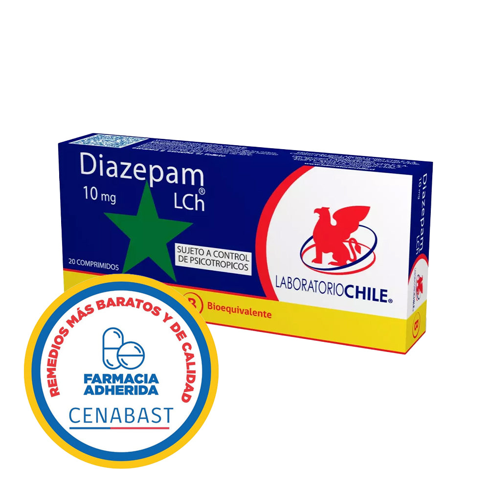 DIAZEPAM 10 MG X 20 COM CENABAST