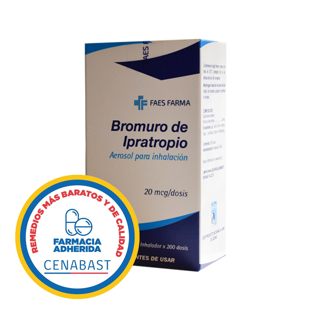 BROMURO IPRATROPIO 20 MCG /DSS INH CENABAST