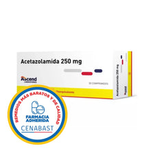 ACETAZOLAMIDA 250 MG x 30 COMPRIMIDOS CENABAST