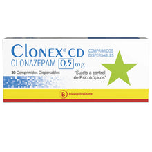 CLONEX COMPRIMIDOS DISPERSABLES 0,5 MG X 30