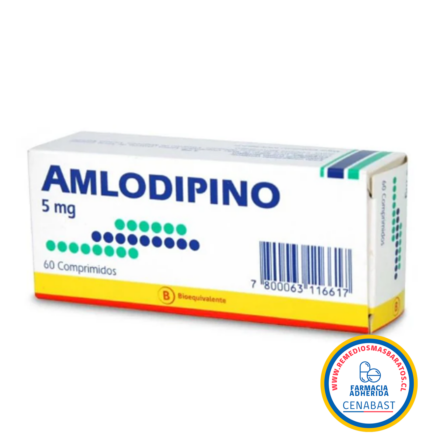 AMLODIPINO 5MG X 30 COMPRIMIDOS