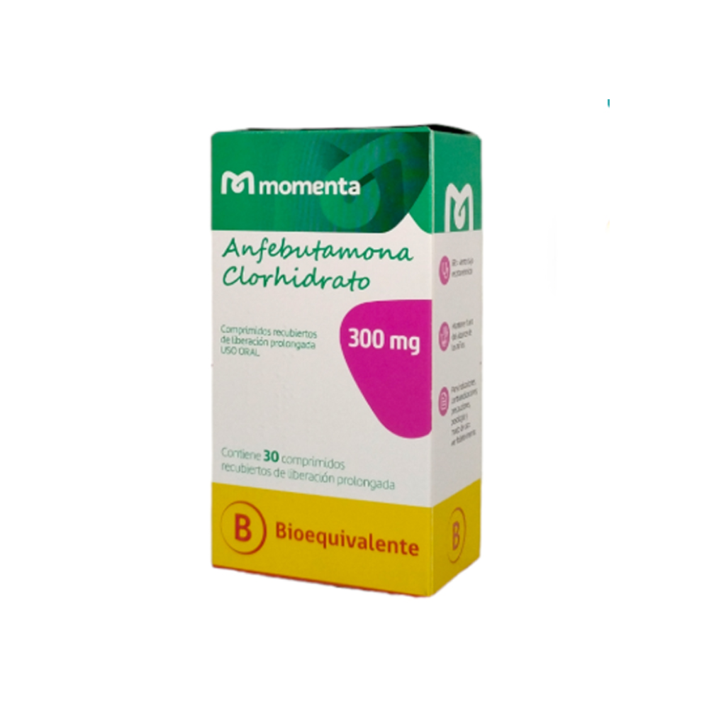 ANFEBUTAMONA 300 MG X 30 COMPRIMIDOS RECUBIERTOS