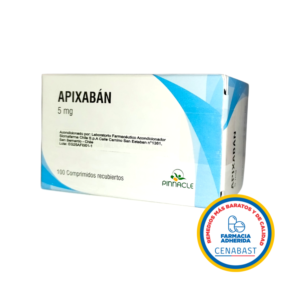 APIXABAN COM 5 MG X 60 GP CENABAST