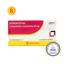 ATORVASTATINA 40 MG X 60 COMPRIMIDOS REC msn CENABAST