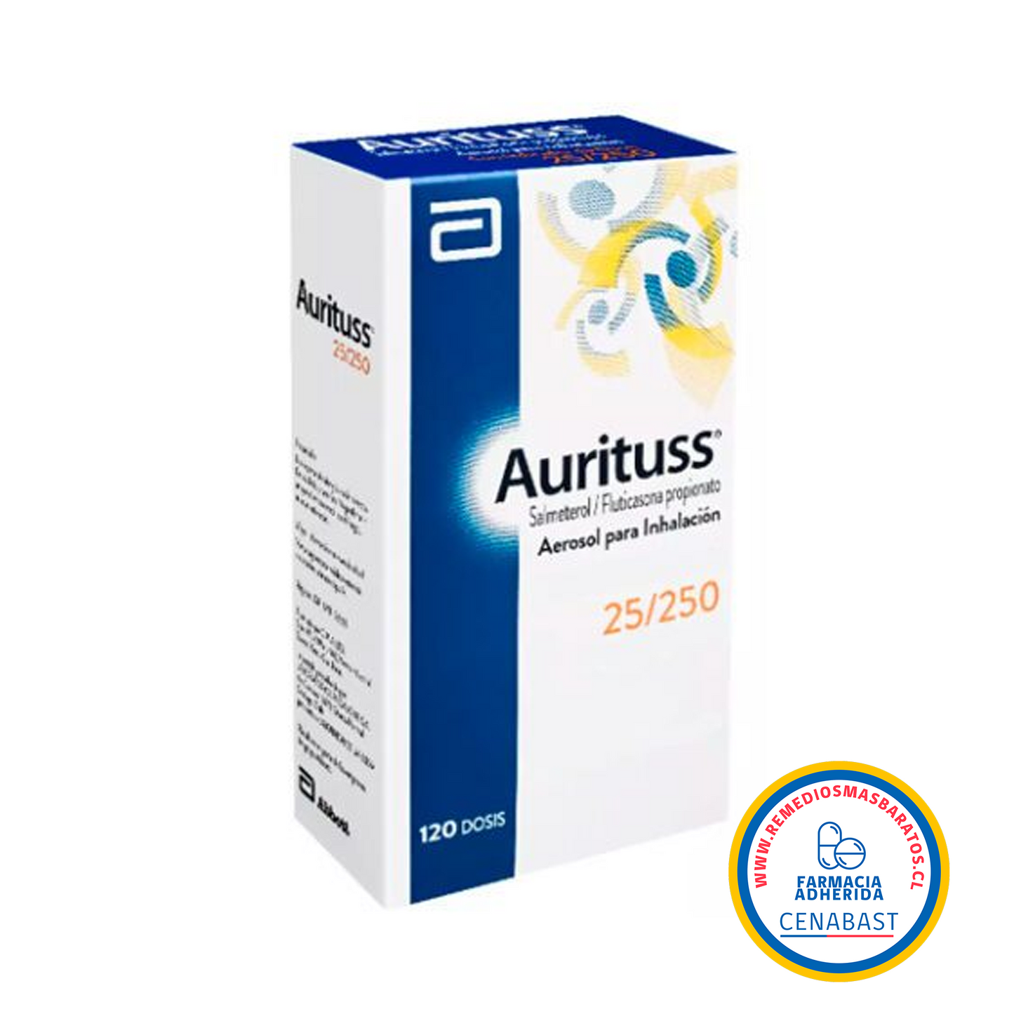 AURITUSS 25/250 MCG X 120 DOSIS (INHALADOR)