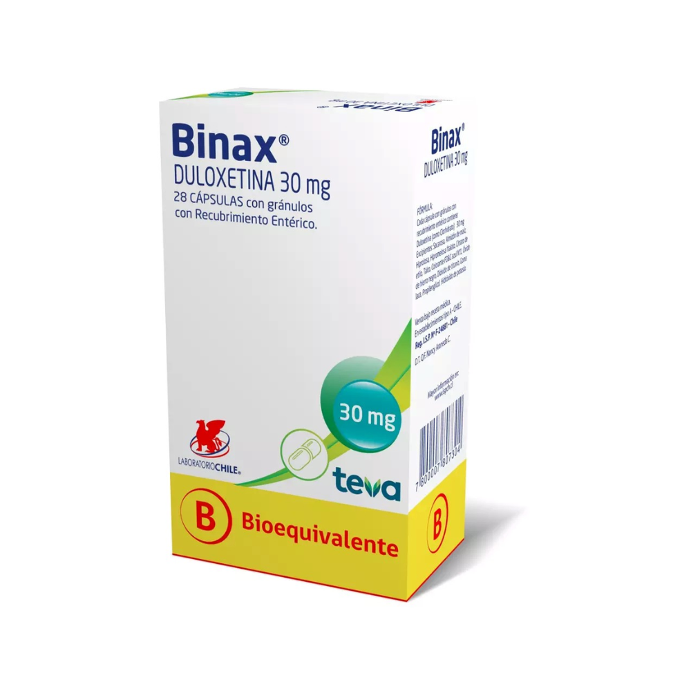 BINAX 30 MG X 28 CÁPSULAS