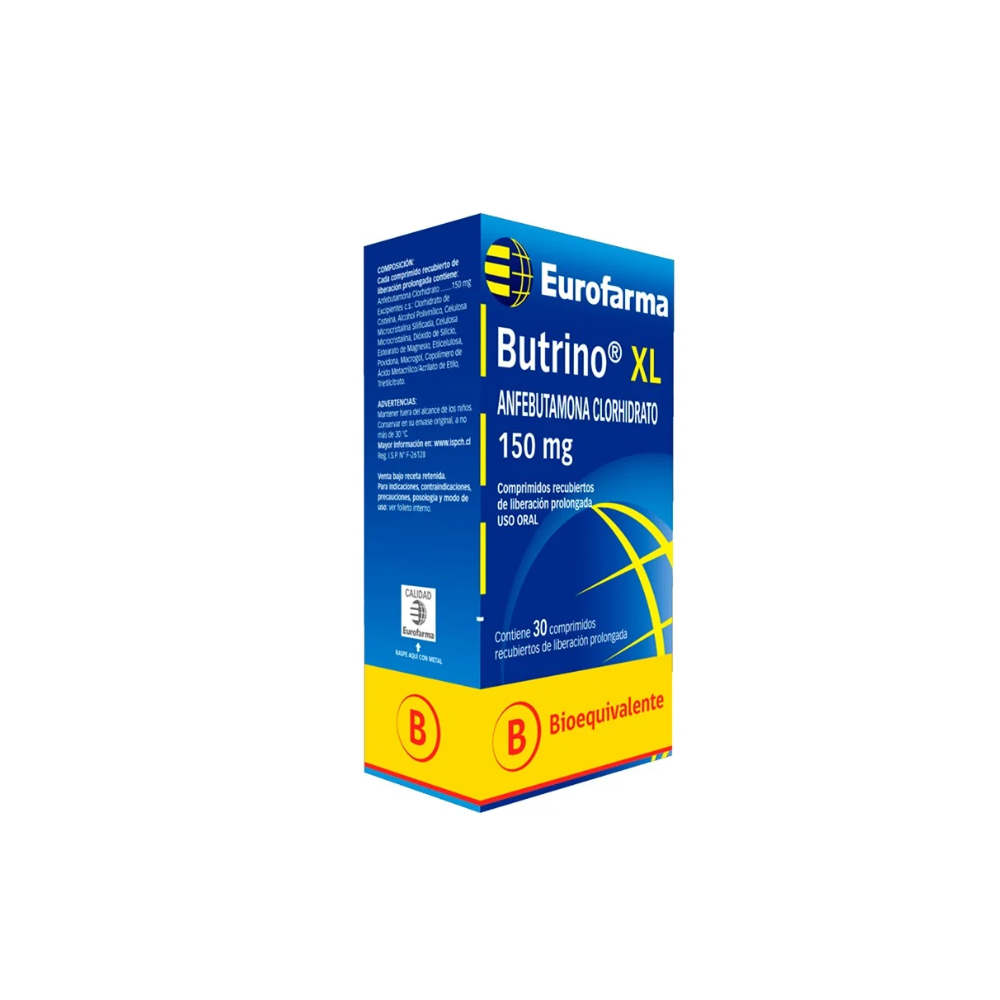 BUTRINO 150 MG XL X 30 COMPRIMIDOS