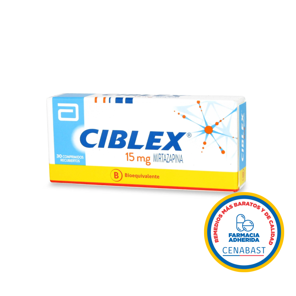 CIBLEX 15 MG X 30 COMP CENABAST