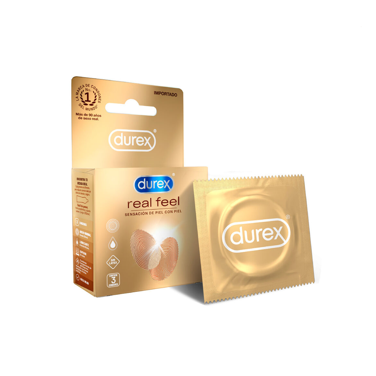 DUREX REAL FEEL X 3 CONDONES
