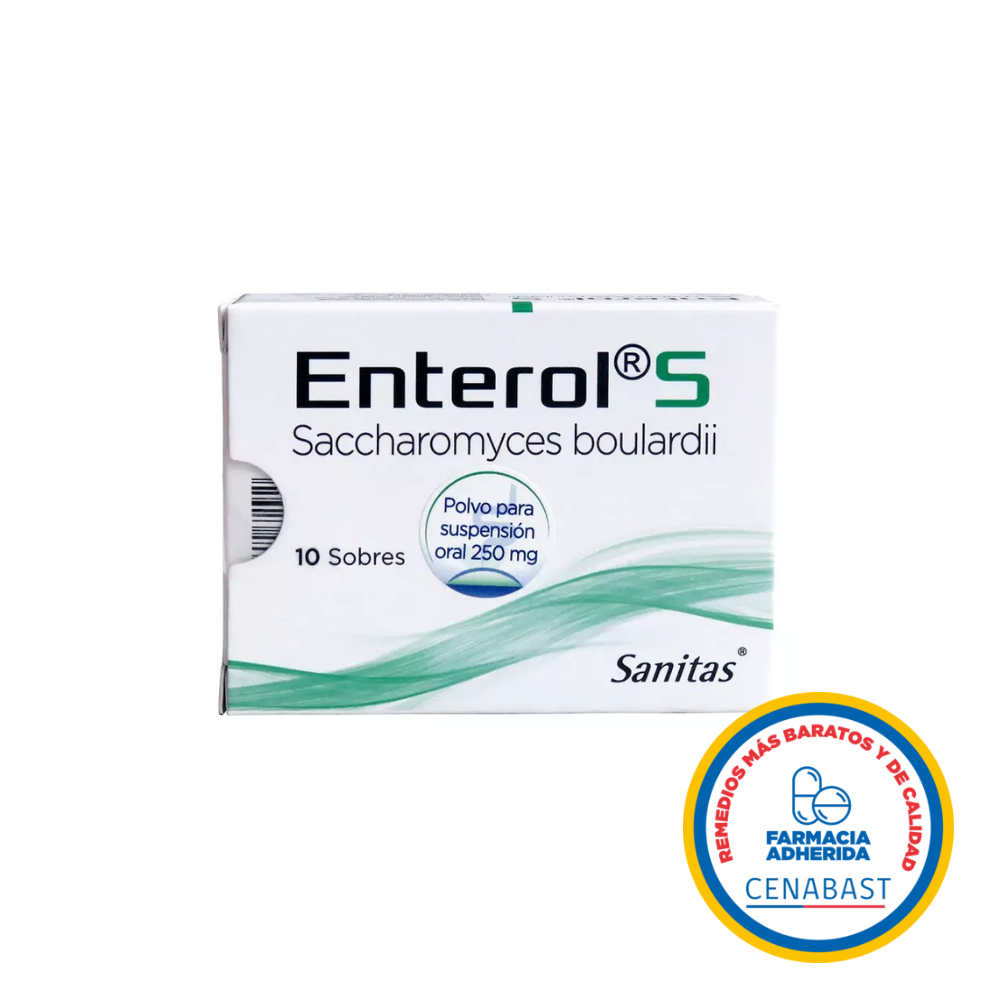 ENTEROL 250 MG PVO SOBRE CAJ X 10 CENABAST