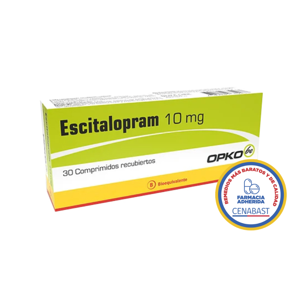 ESCITALOPRAM 10 MG X 30 COMPRIMIDOS CENABAST