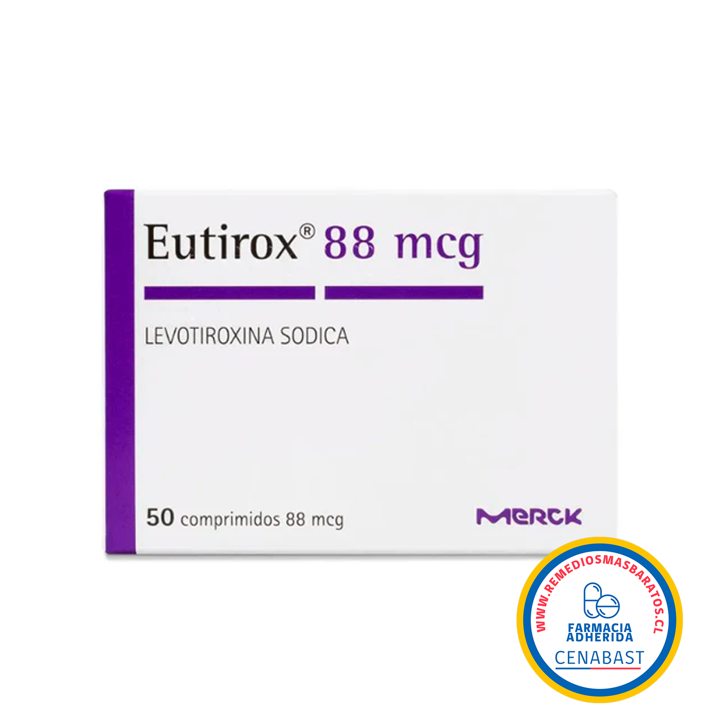 EUTIROX COMPRIMIDOS 88 MCG X 50 U MERCK