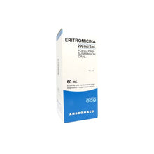 Eritromicina Polvo para suspensión oral 200 mg / 5 ml