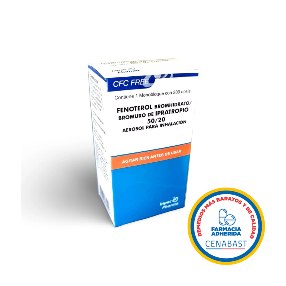 FENOTEROL/ BROMURO IPRATROPIO 50/20