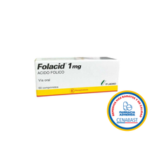 FOLACID 1 MG X 60 COMPRIMIDOS CENABAST