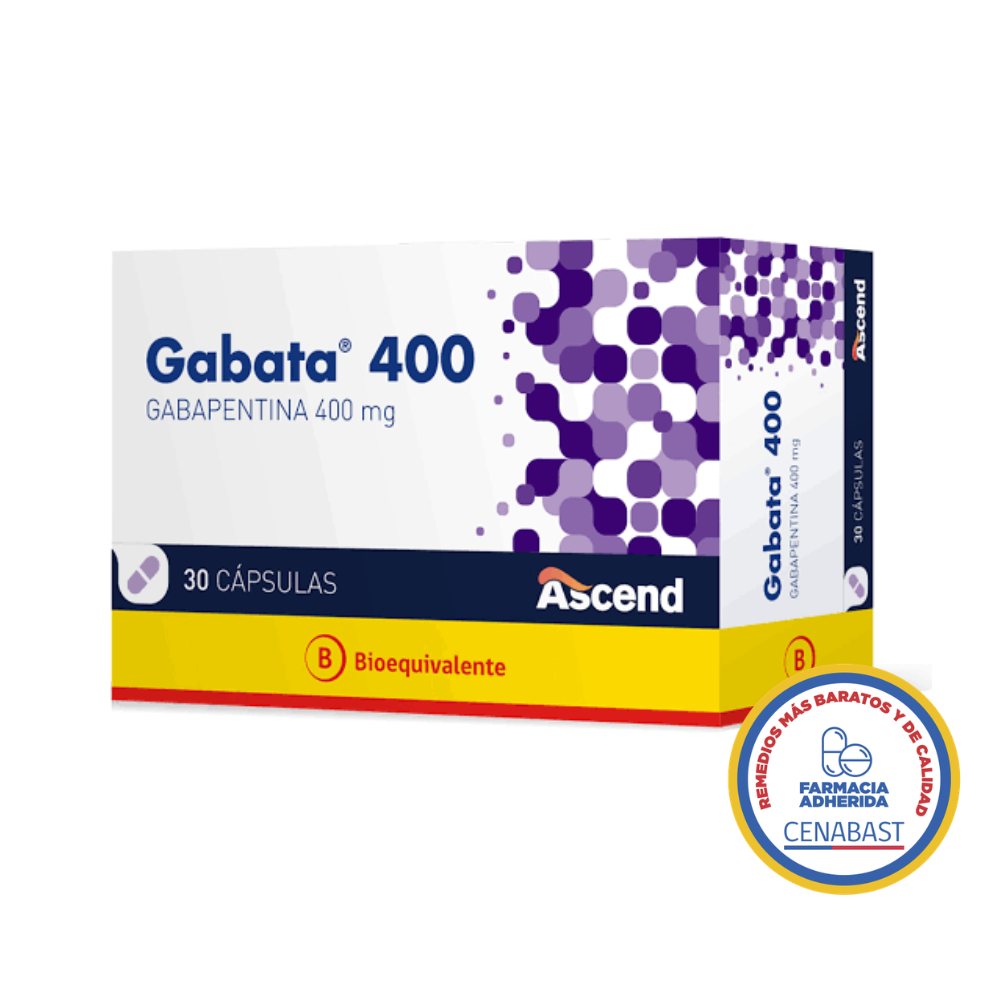 GABATA 400 MG X 30 CAPSULAS CENABAST