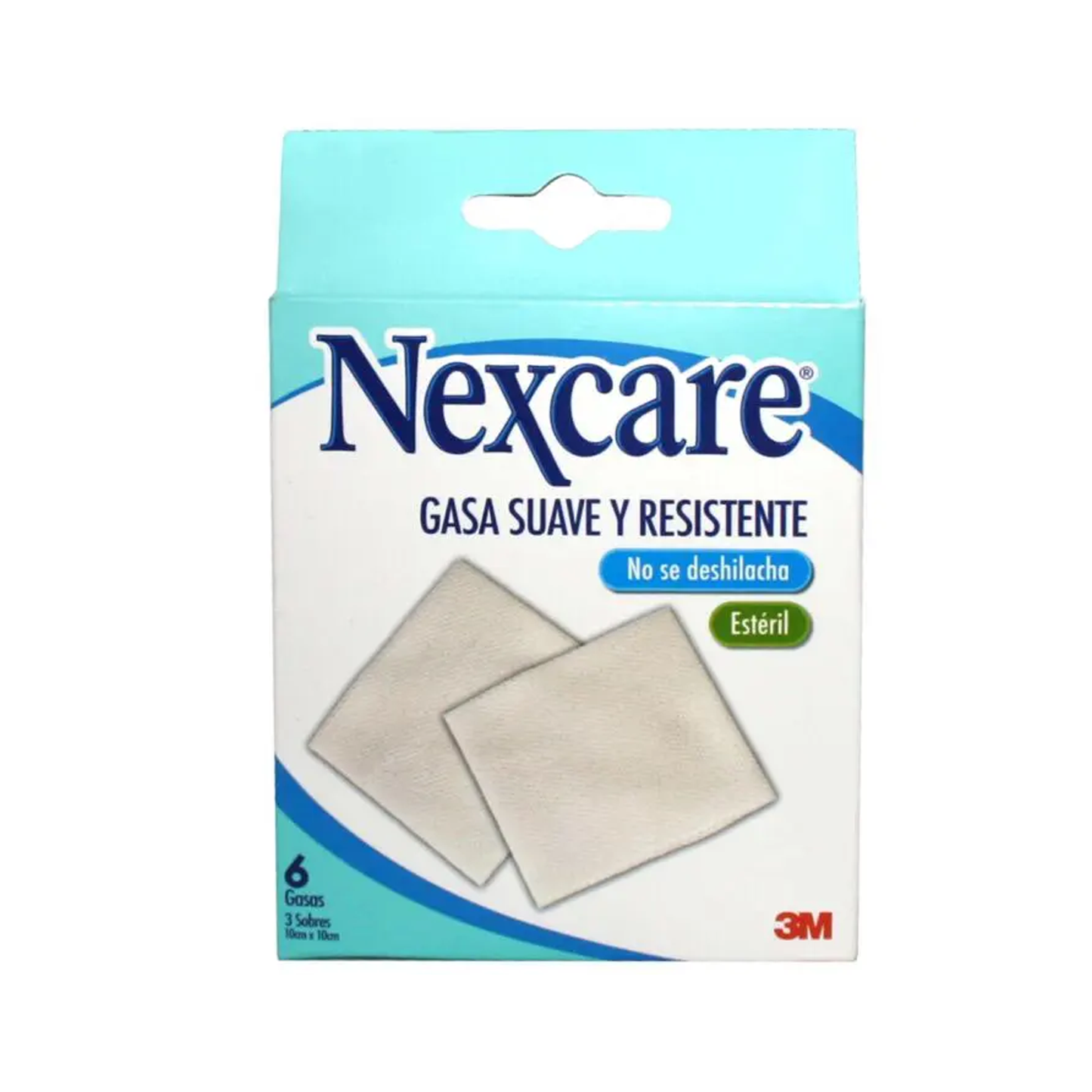 GASA ESTERIL NEXCARE 10X10 CM X 6U