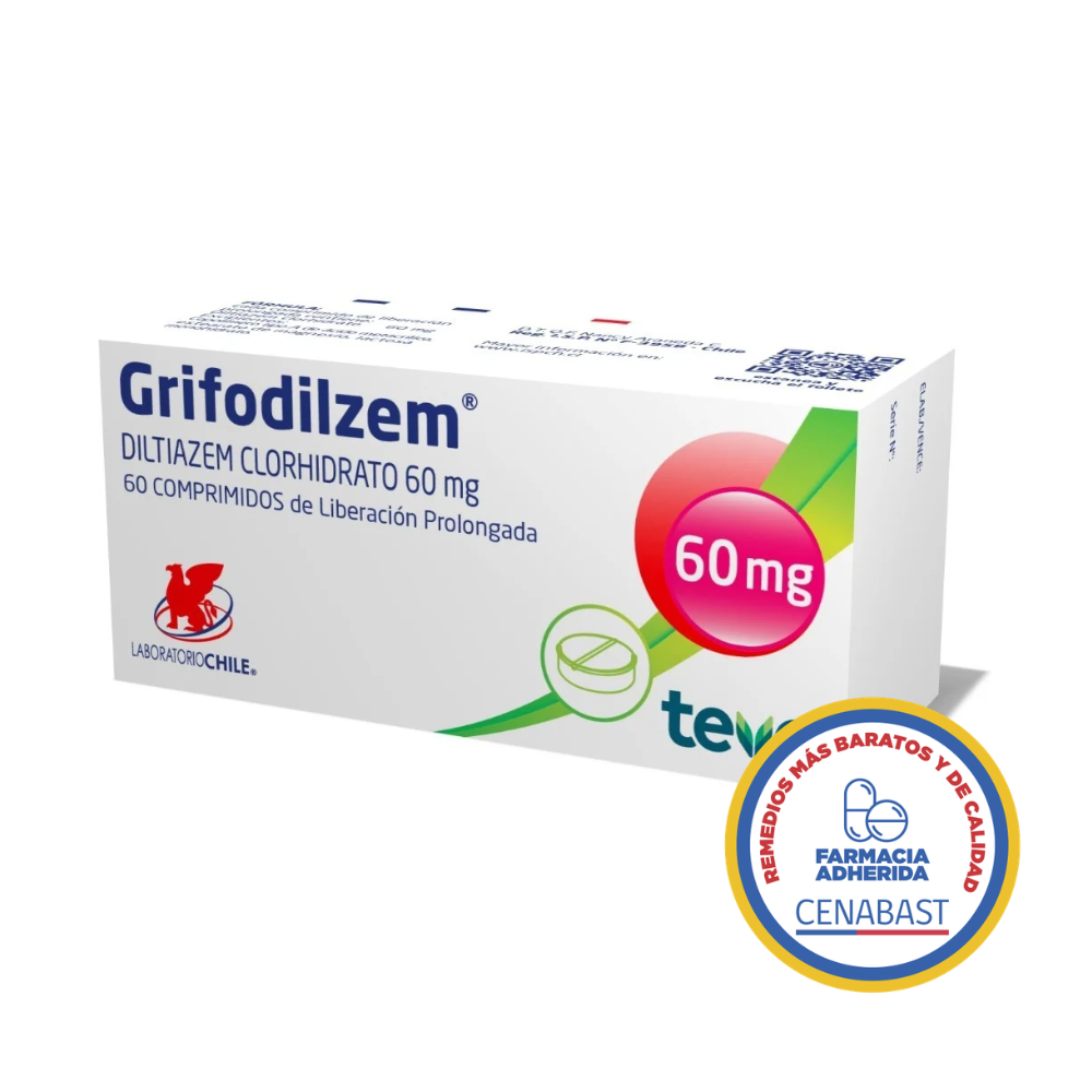 GRIFODILZEM 60 MG CAJ 60 CM CENABAST