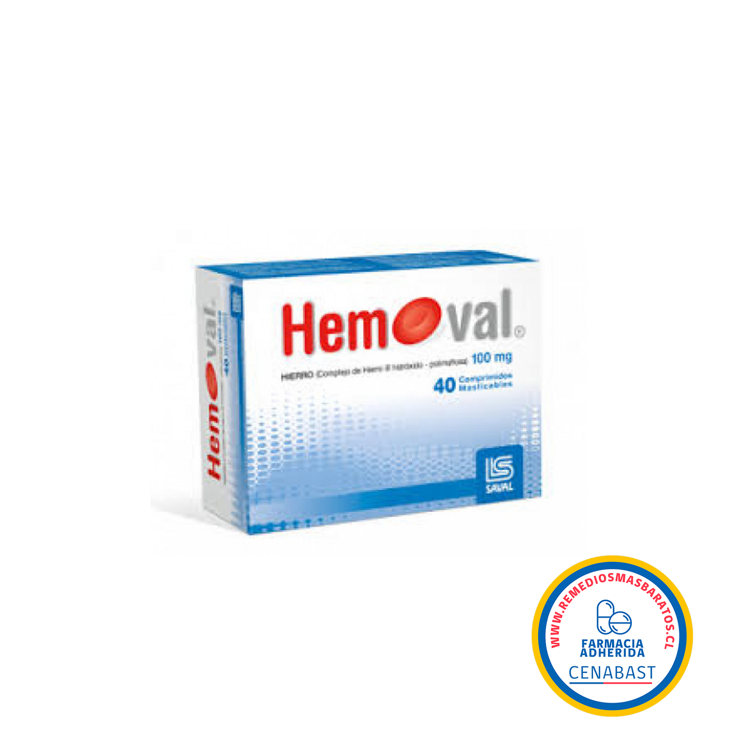 HEMOVAL (HIERRO) 100 MG X 40 COMPRIMIDOS