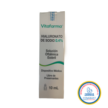 HIALURONATO SODICO 0,4% SOL.OFT 10 ML 1 FRASCO CENABAST