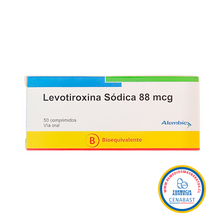 LEVOTIROXINA 88 MCG X 50 COMPRIMIDOS CENABAST