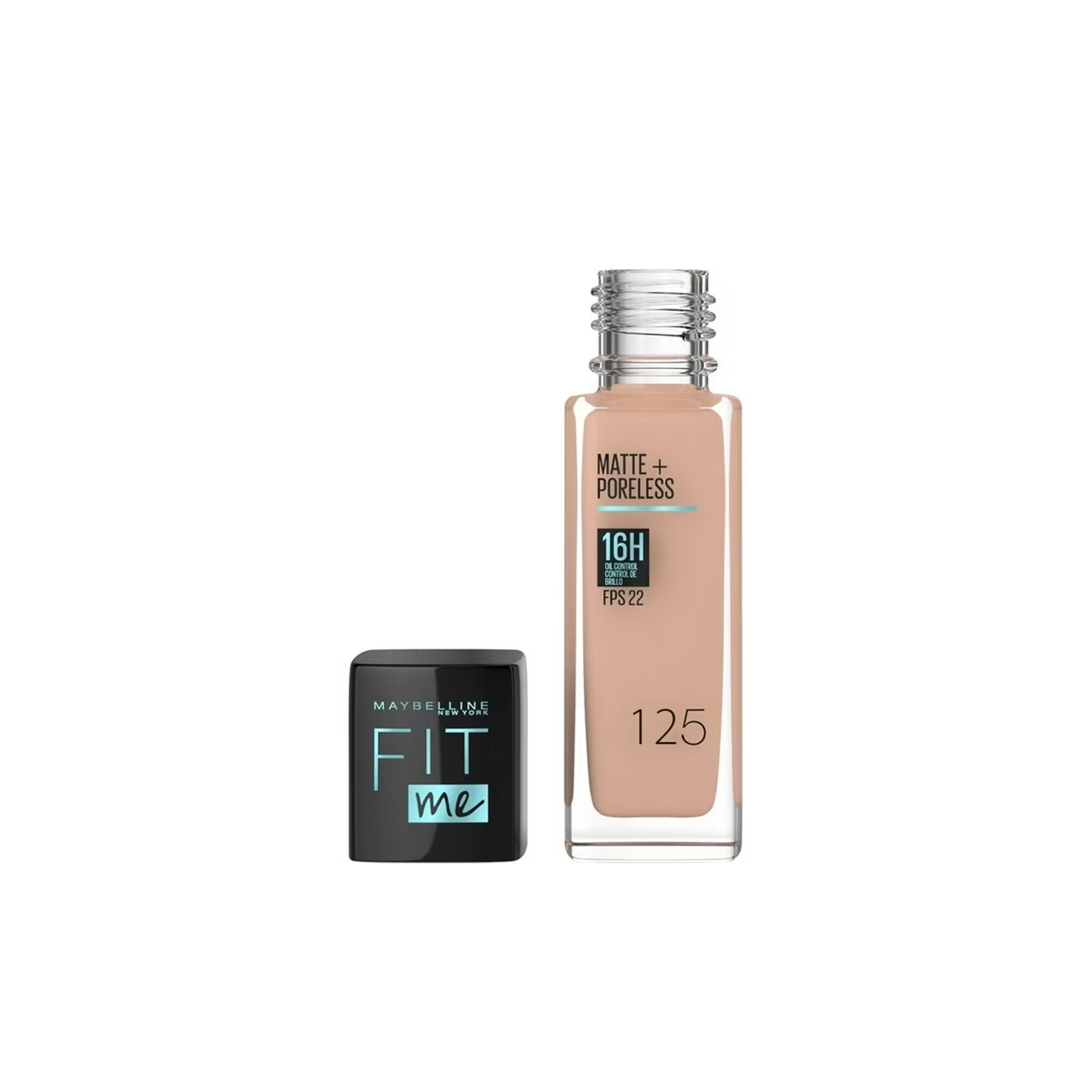 MAYBELLINE BASE FIT ME MATTE+PORE FDN 125NUNIDADESDE BEIGE