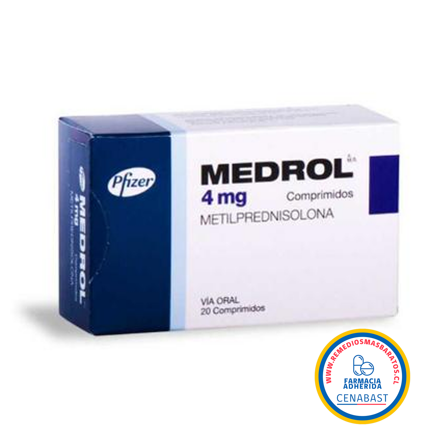 MEDROL 4 MG X 20 COMPRIMIDOS