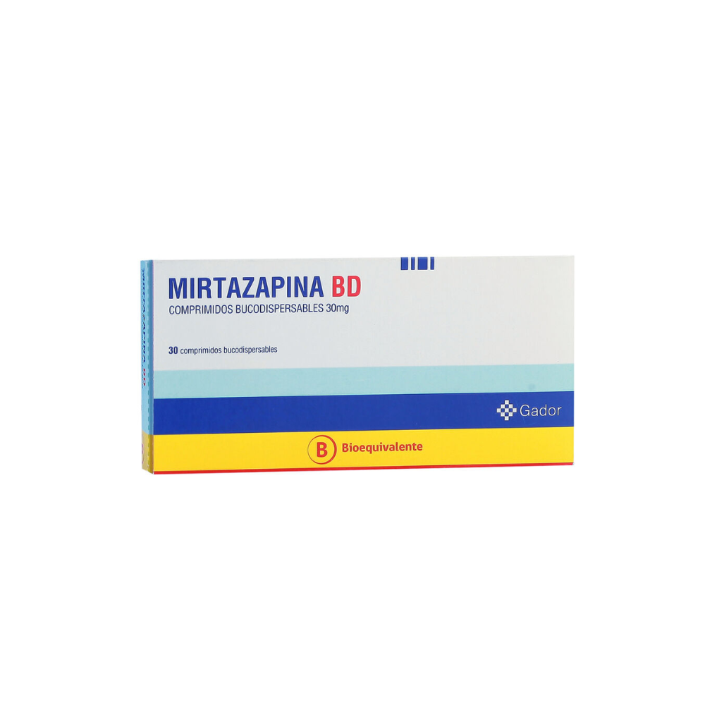 MIRTAZAPINA BD 30 MG X 30 COMPRIMIDOS