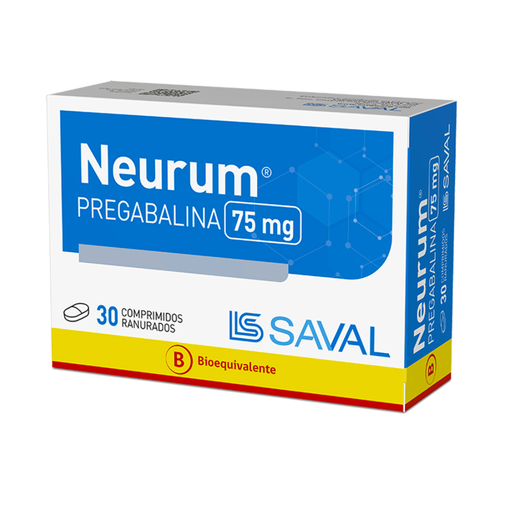 NEURUM 75 MG X 30 COMPRIMIDOS RANURADOS