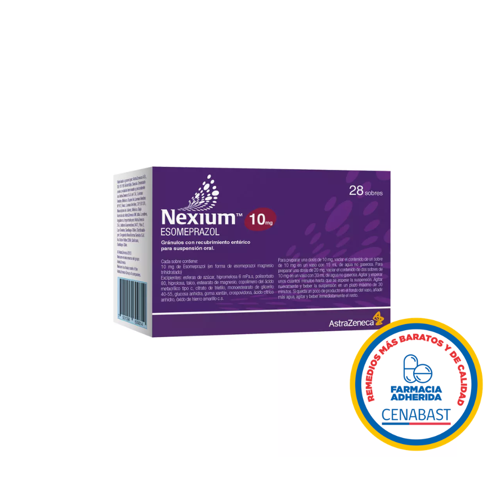 NEXIUM 10 MG X 28 SOBRES CENABAST