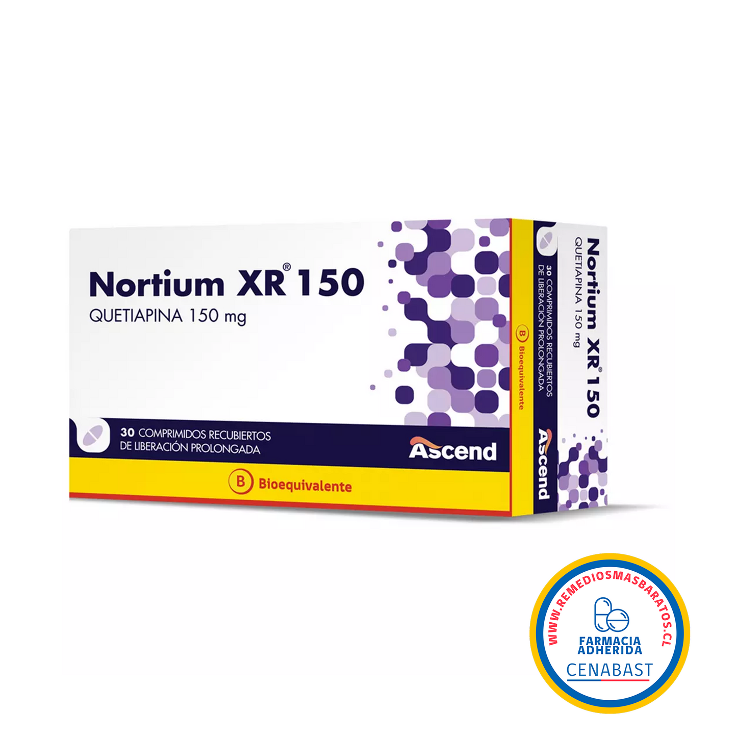 NORTIUM XR 200 MG 30 COM. LP. CENABAST
