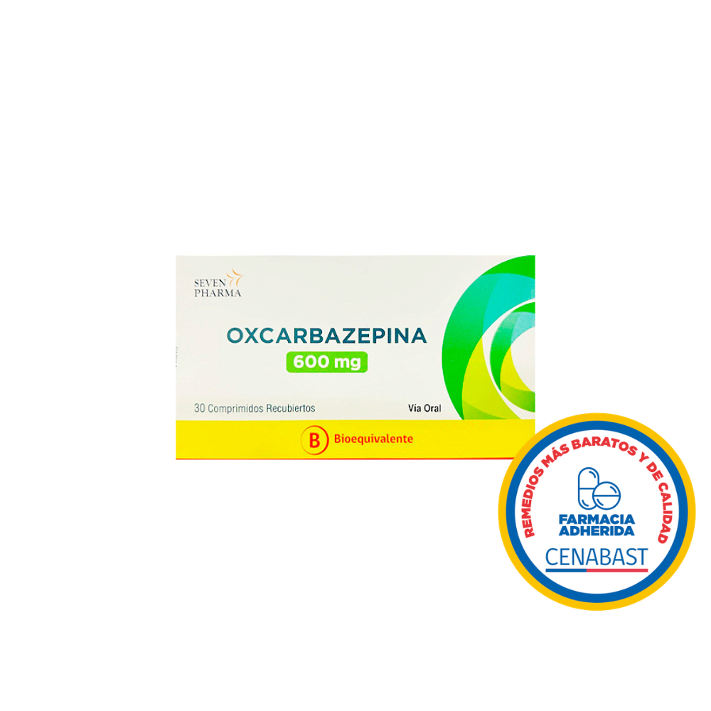 OXCARBAZEPINA 600 MG CAJ 30 CM REC CENABAST